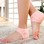 Anti-Crack Silicon Gel Heel Moisturizing Socks Foot Care Solution for Men Women with Hydrating Gel for Cracked Heels - Image 2