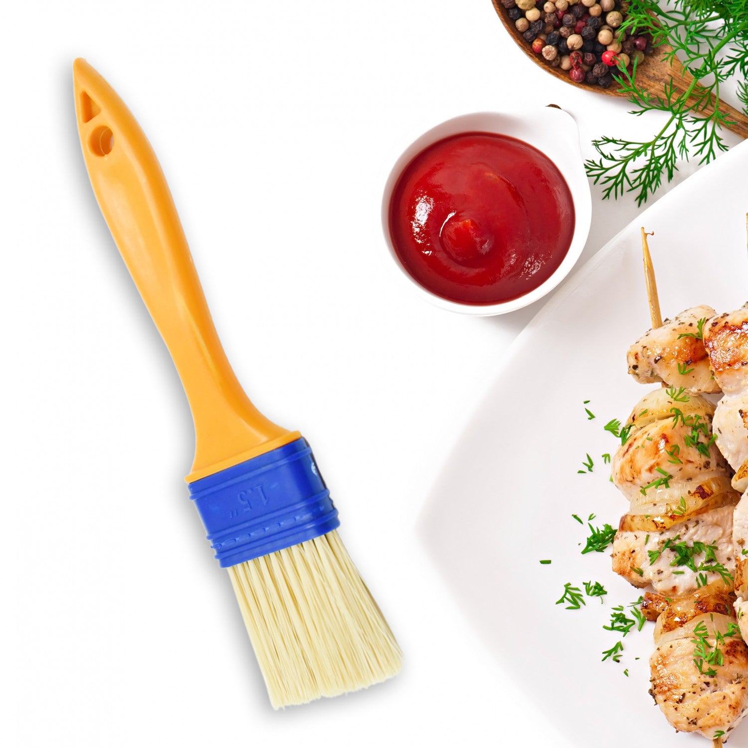 04_3e54cded-df98-42c7-b3c6-5cda2d509dd5_1500x1500.jpg Multifunction Basting Brush for Cooking Pastry Brush Baking Food Butter Brush Dusting Brush for Cooking Grease Brush for Baking Safe Grilling / Hairbrush / Corn (2 Pcs Set) - Image 1