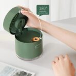 Mini Desktop Cooling Fan with Humidifier Spray - Image 2