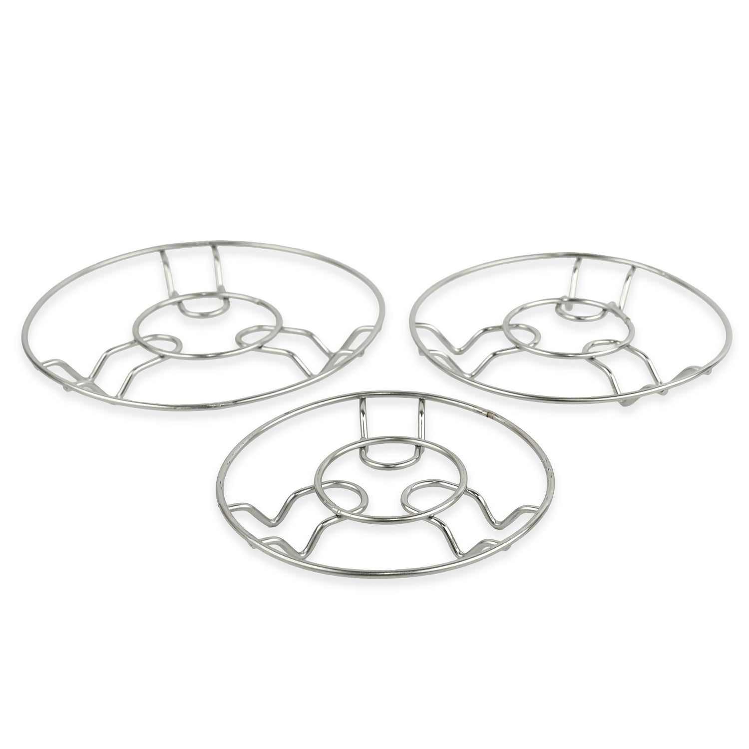 05_8a2ab2a2-7dc6-47ca-8af8-b728afd95c13.jpg Stainless Steel Wire Hotmate Trivet Stand Set of Heat-Resistant Kitchen Protectors - Image 1