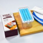 2-IN-1 PORTABLE SOAP DISH & SOAP DISPENSER WITH ROLLER AND DRAIN HOLES, MULTIFUNCTIONAL SOAP HOLDER FOAMING SOAP BAR BOX FOR HOME, KITCHEN, BATHROOM - Image 2