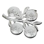 Tree Shape 4 Compartment Mukhwas Dani Serving Tray for Home & Kitchen Use