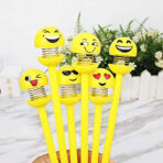 Cute Smiley Face Novelty Ballpoint Pen | Fun Spring Top Wobbly Pen | Black Ink Gag Gift & Office Desk Decor | Refillable Pen for Kids & Adults - Image 4